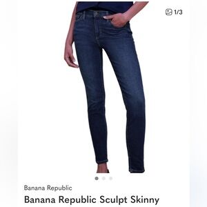 Banana Republic Sculpt Skinny Jeans - Dark Indigo